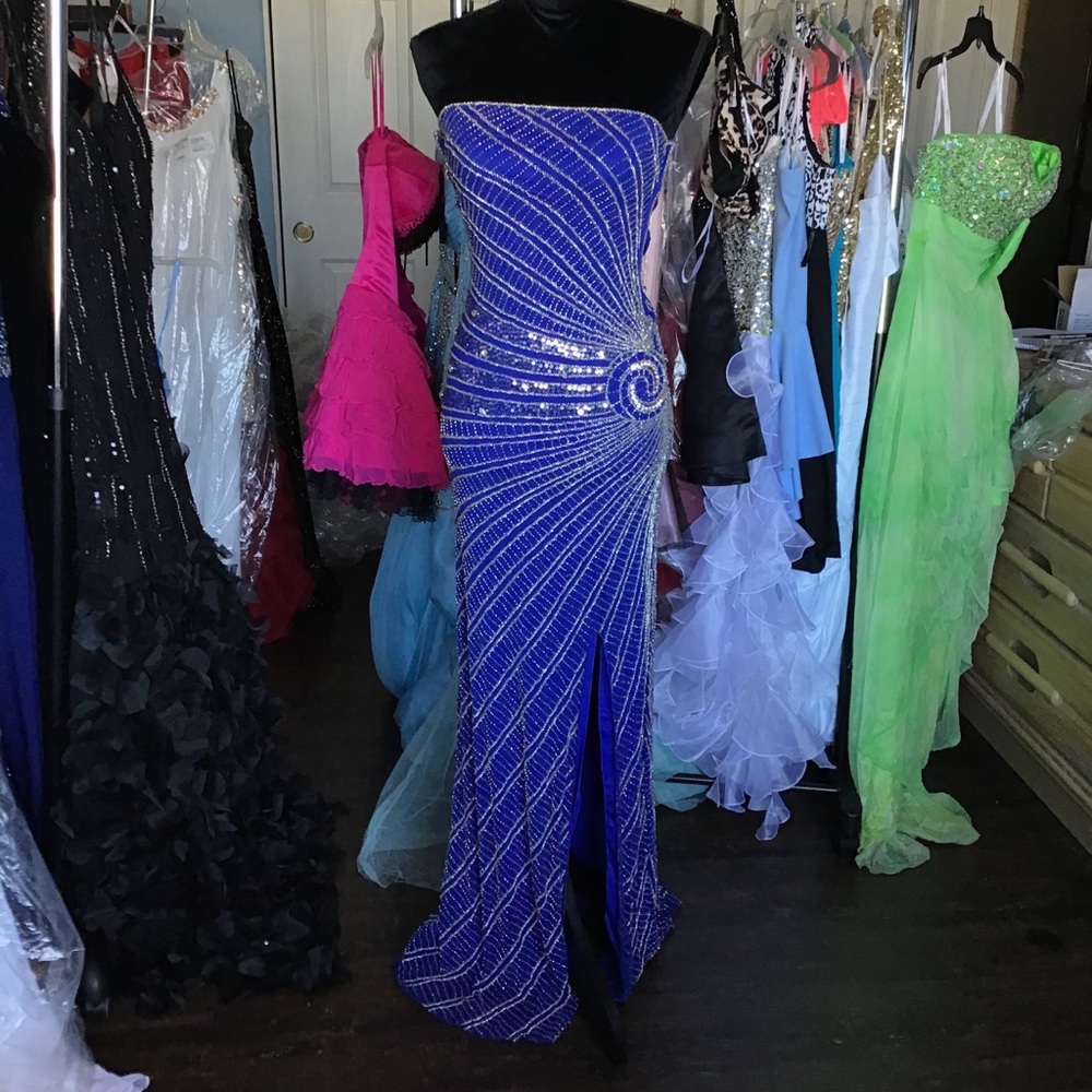 Attitudes Blue Dress